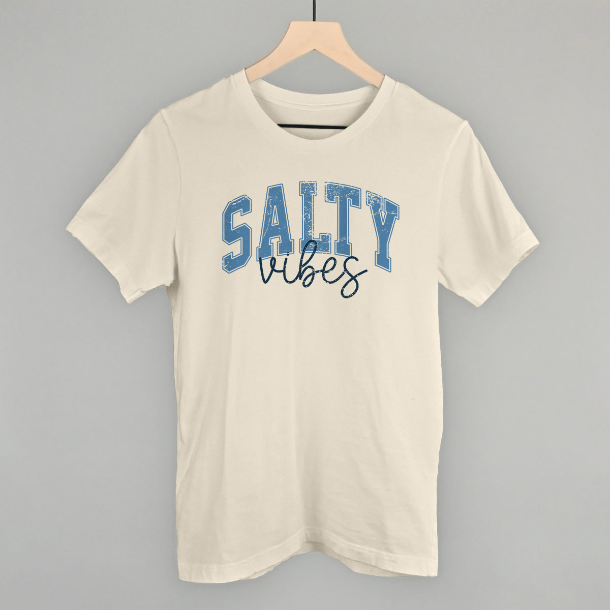 Salty Vibes Arch + Script Distressed