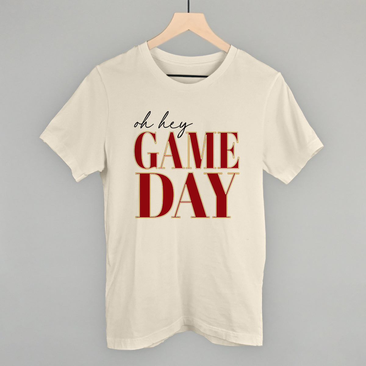Oh Hey Game Day (Red + Gold)
