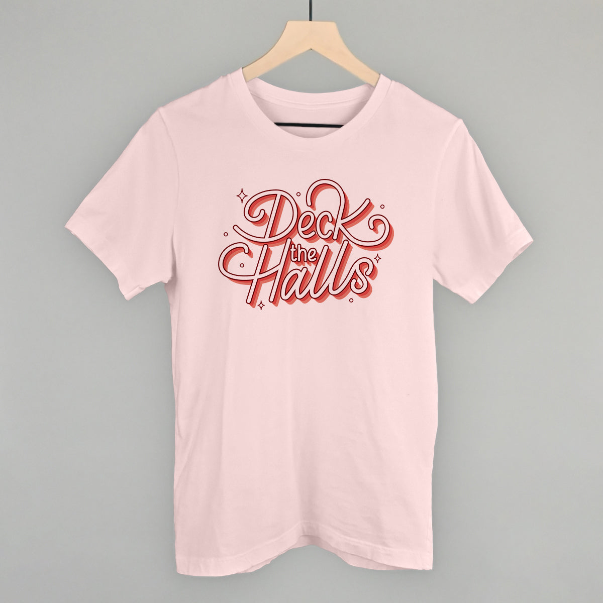 Deck The Halls Sparkle Script (Red)