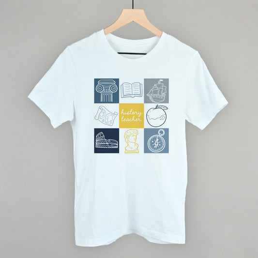 History Teacher Doodle Grid