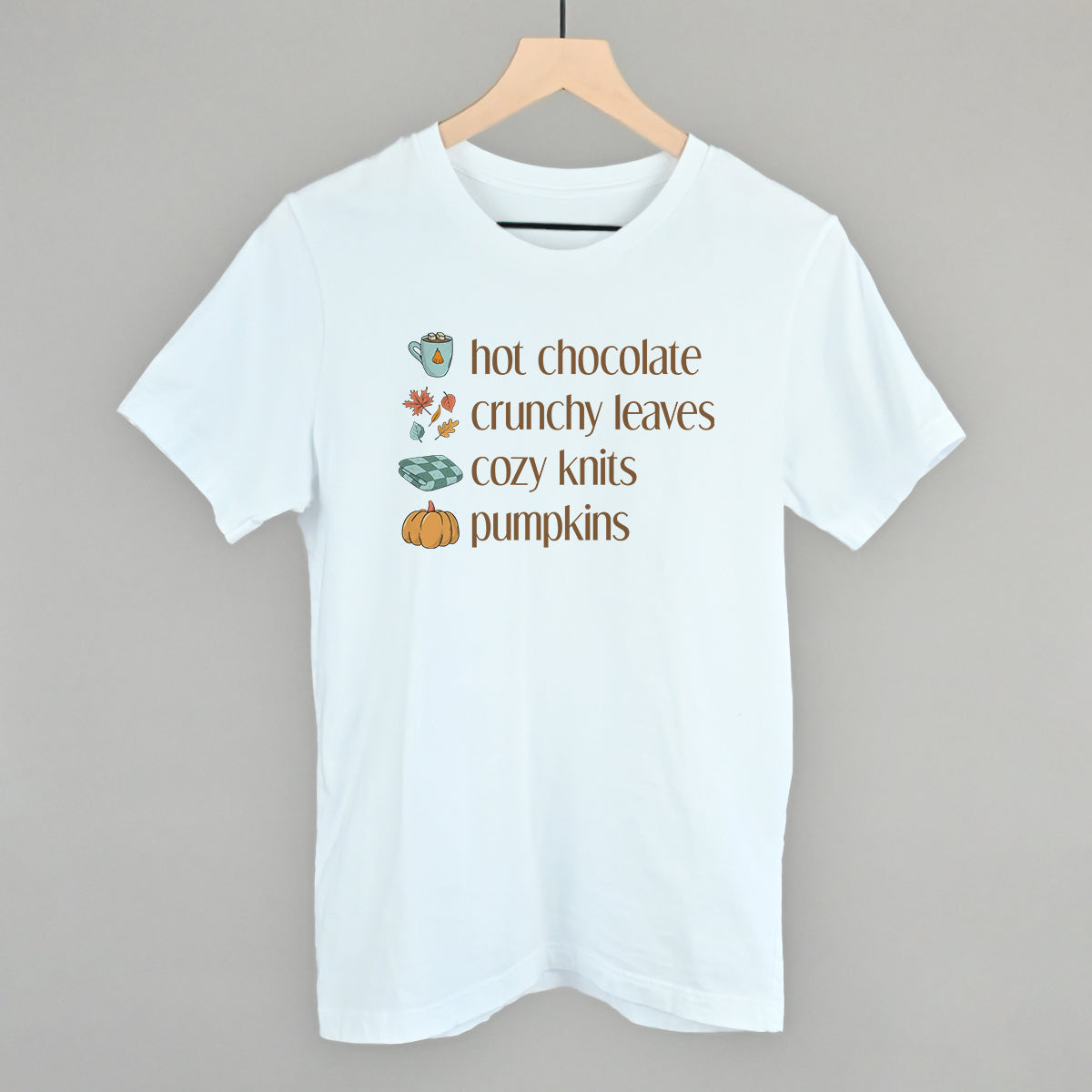 Hot Chocolate, Crunchy Leaves, Cozy Knits, Pumpkins