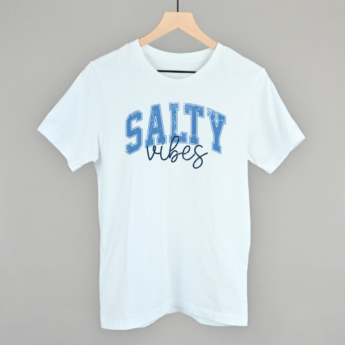 Salty Vibes Arch + Script Distressed