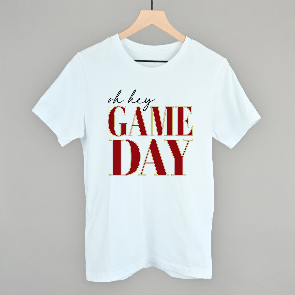 Oh Hey Game Day (Red + Gold)