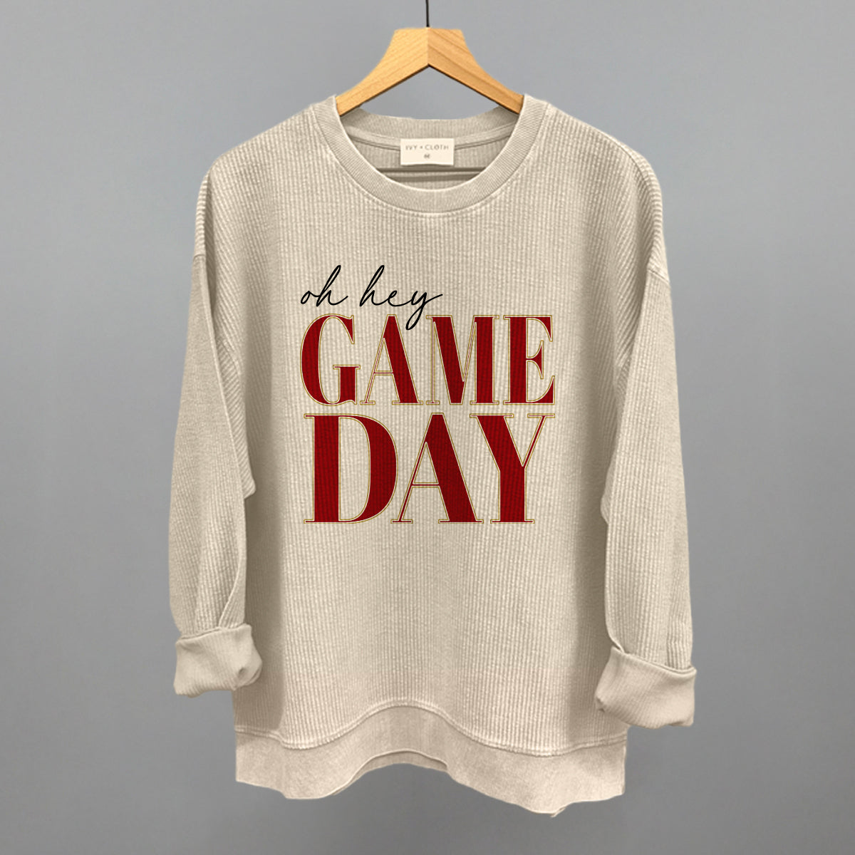 Oh Hey Game Day (Red + Gold)