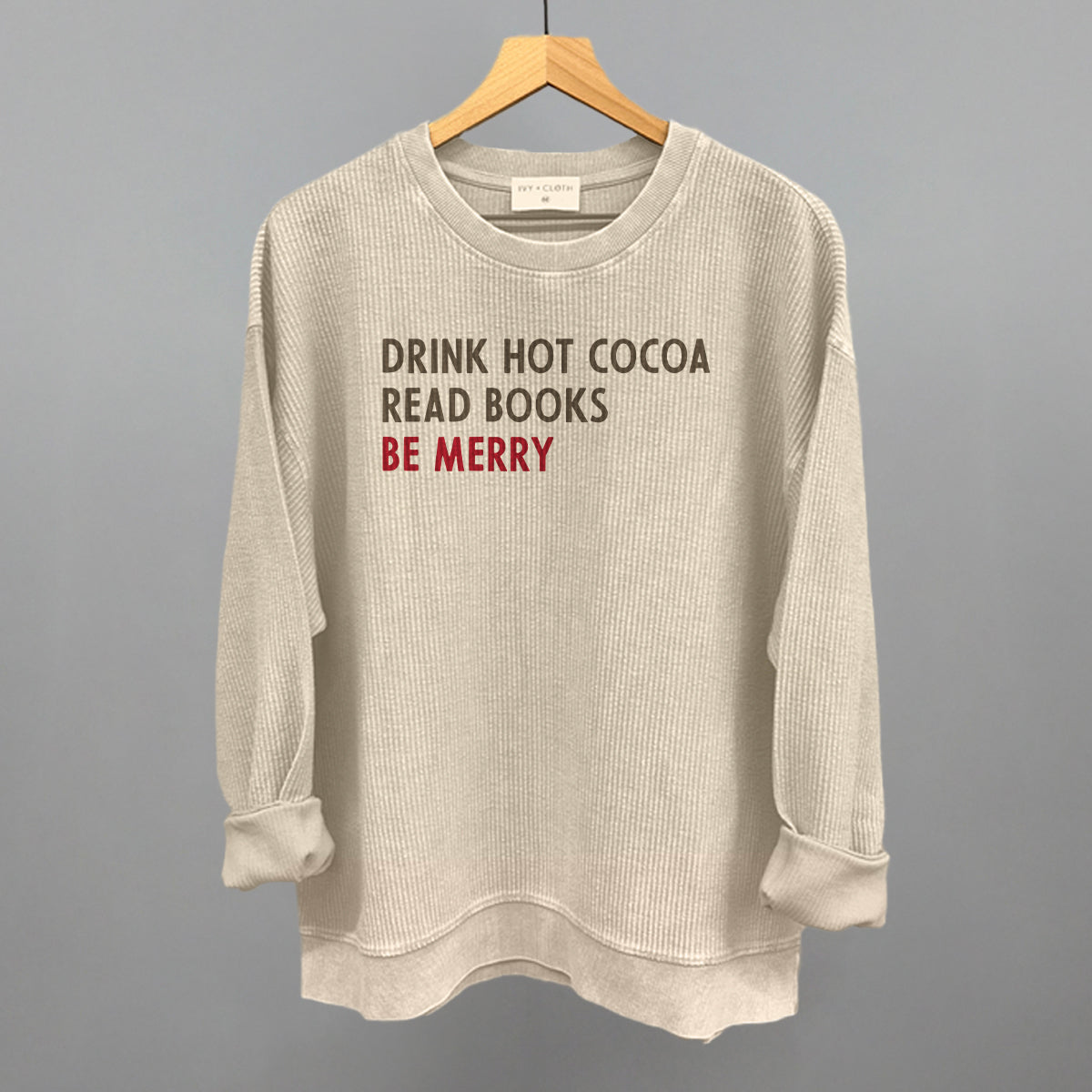 Drink Hot Cocoa Read Books Be Merry