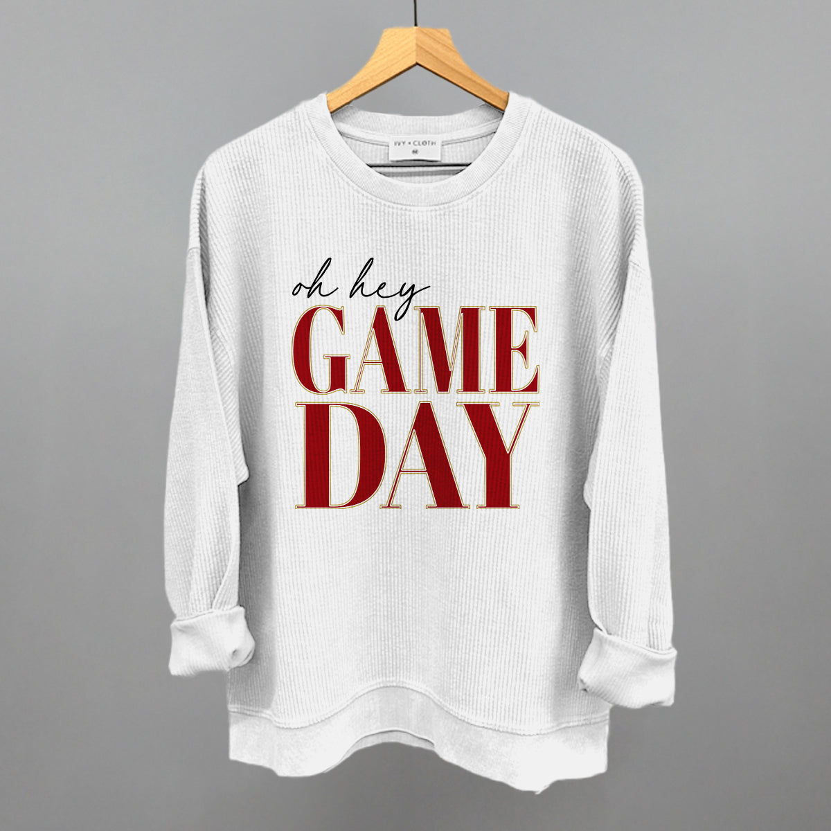 Oh Hey Game Day (Red + Gold)