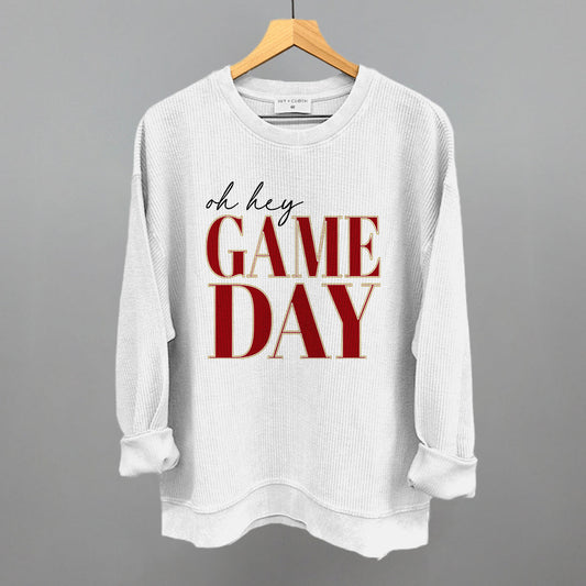 Oh Hey Game Day (Red + Gold)