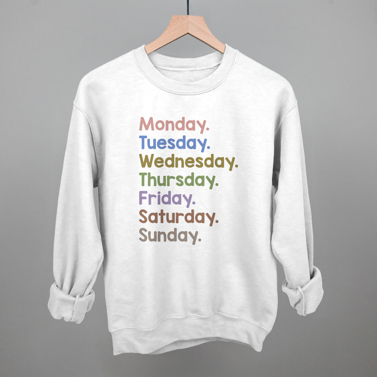 Days Of The Week Colorful