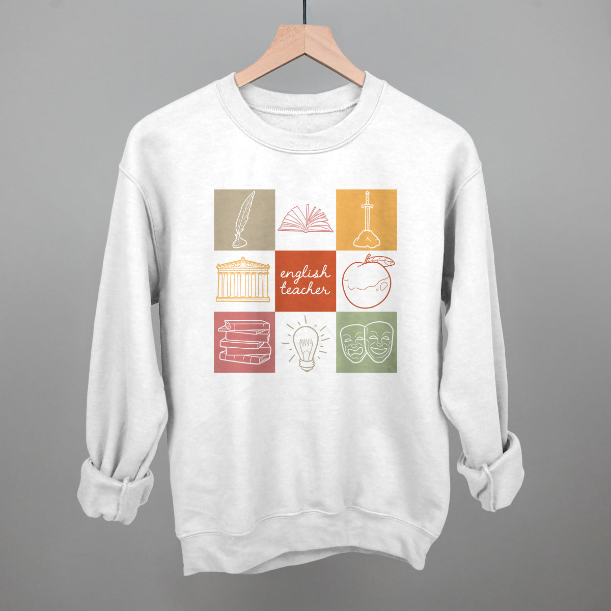 English Teacher Doodle Grid