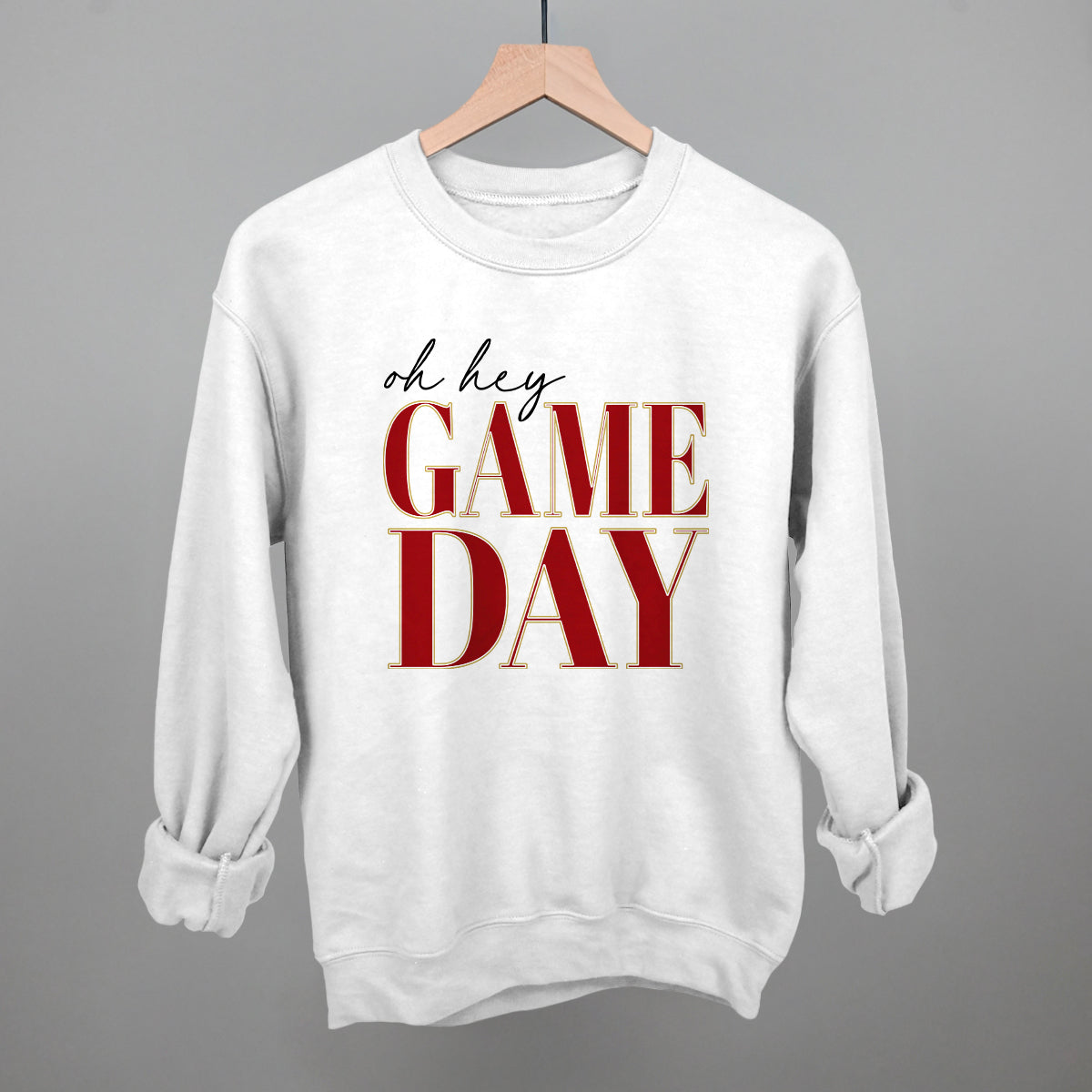 Oh Hey Game Day (Red + Gold)