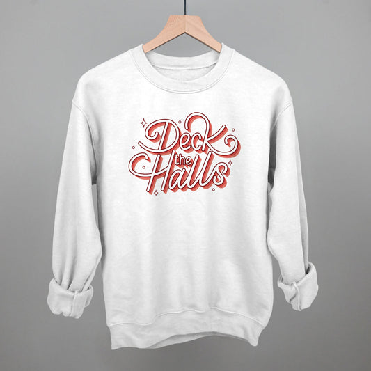 Deck The Halls Sparkle Script (Red)