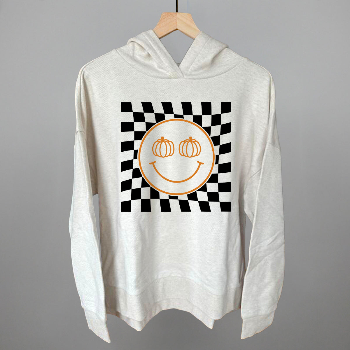 Pumpkin Smiley Face Checker