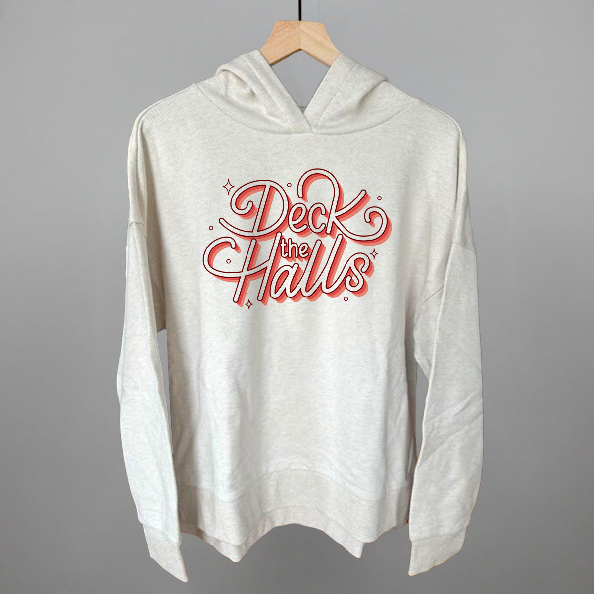 Deck The Halls Sparkle Script (Red)
