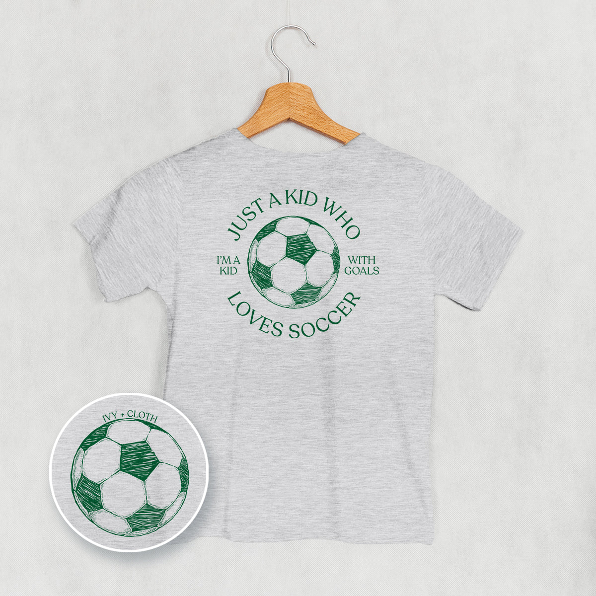 Just A Kid Who Loves Soccer (Kids Back Print)