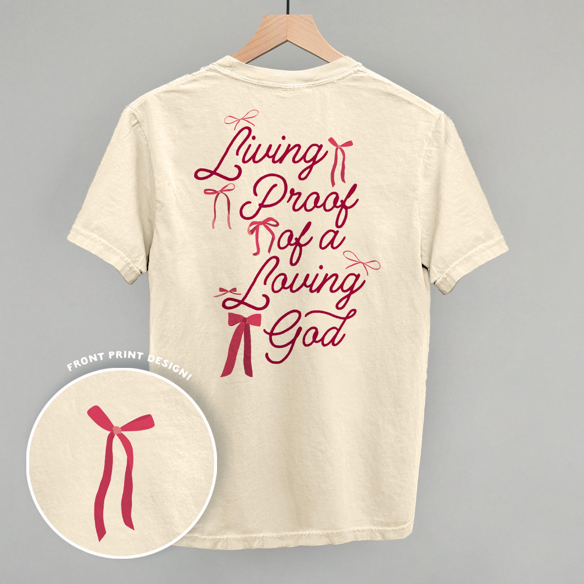 Living Proof Of A Loving God Back Print – Gentle Nursery Shop