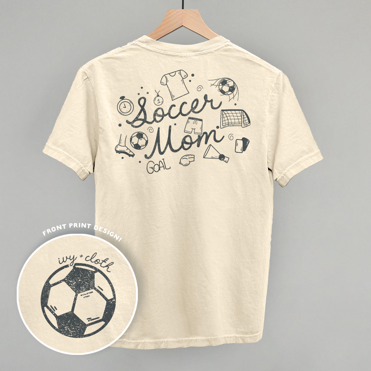 Soccer Mom (Script + Doodles) (Back Print)