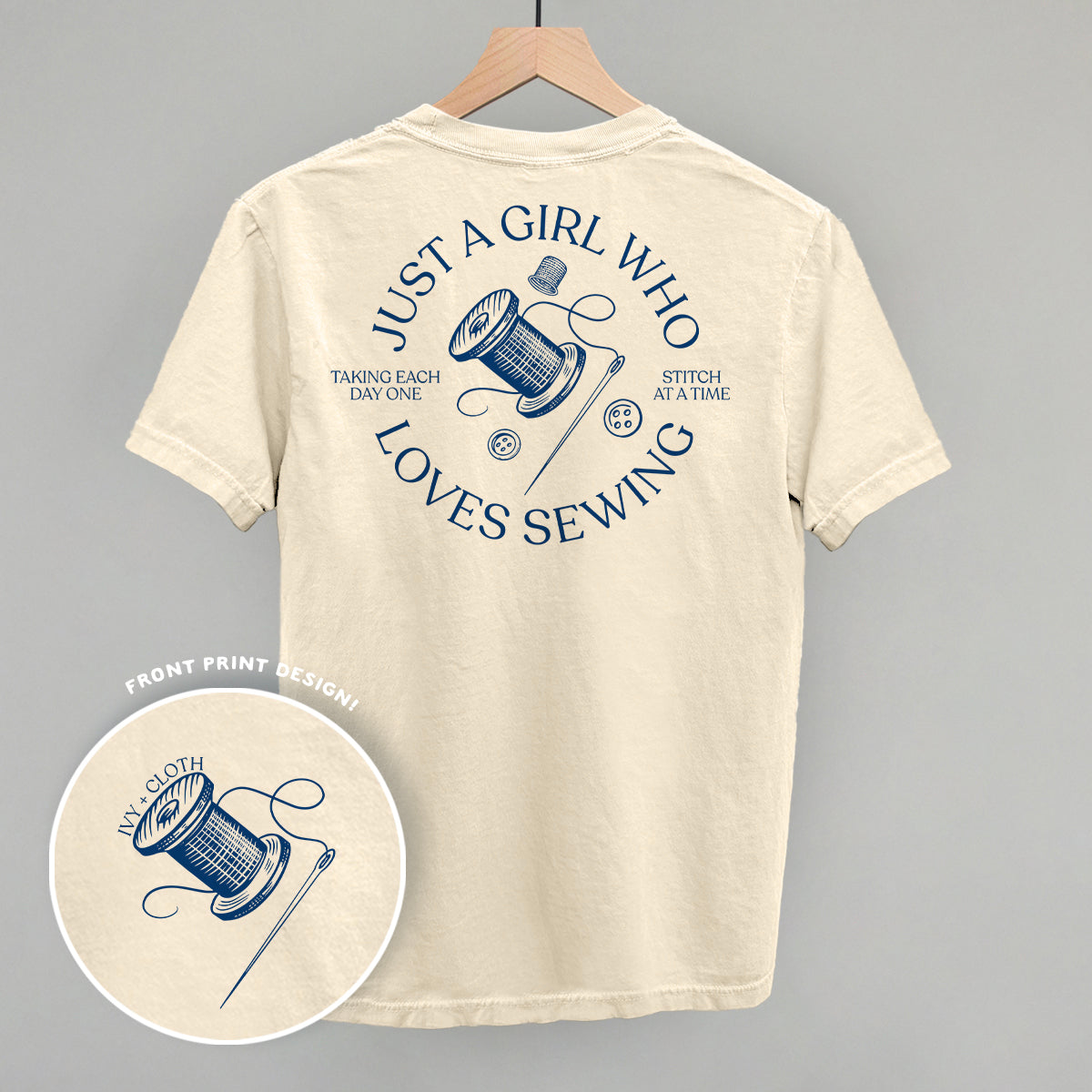 Just A Girl Who Loves Sewing (Back Print)
