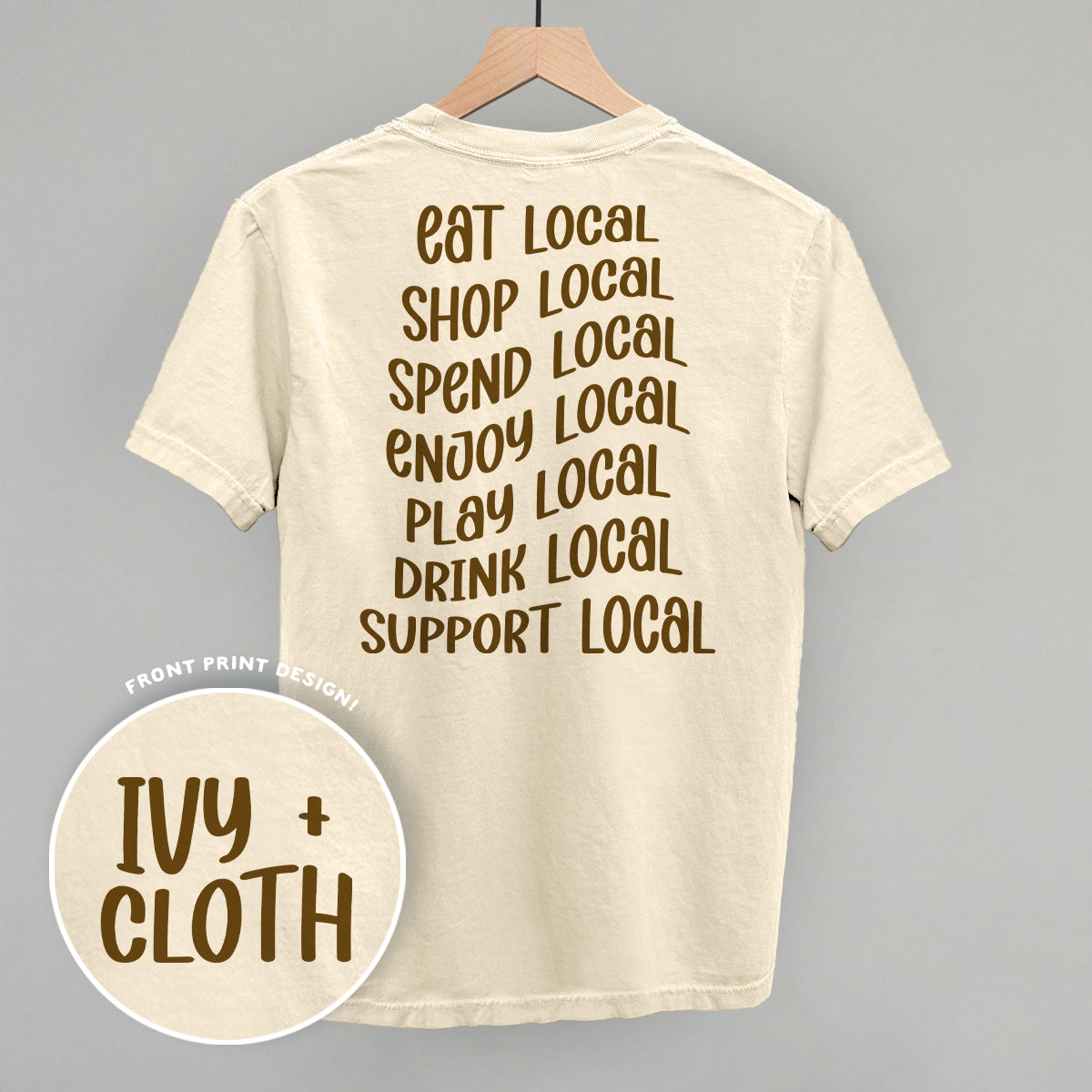 Shop Local Phrases (Back Print)