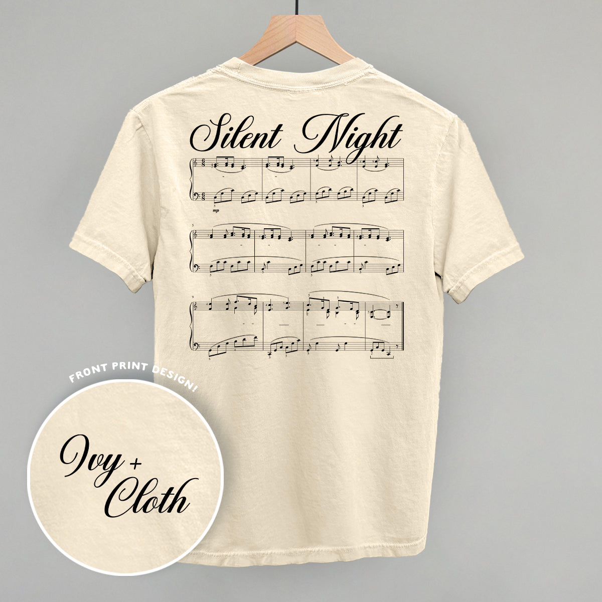 Silent Night Sheet Music (Back Print)