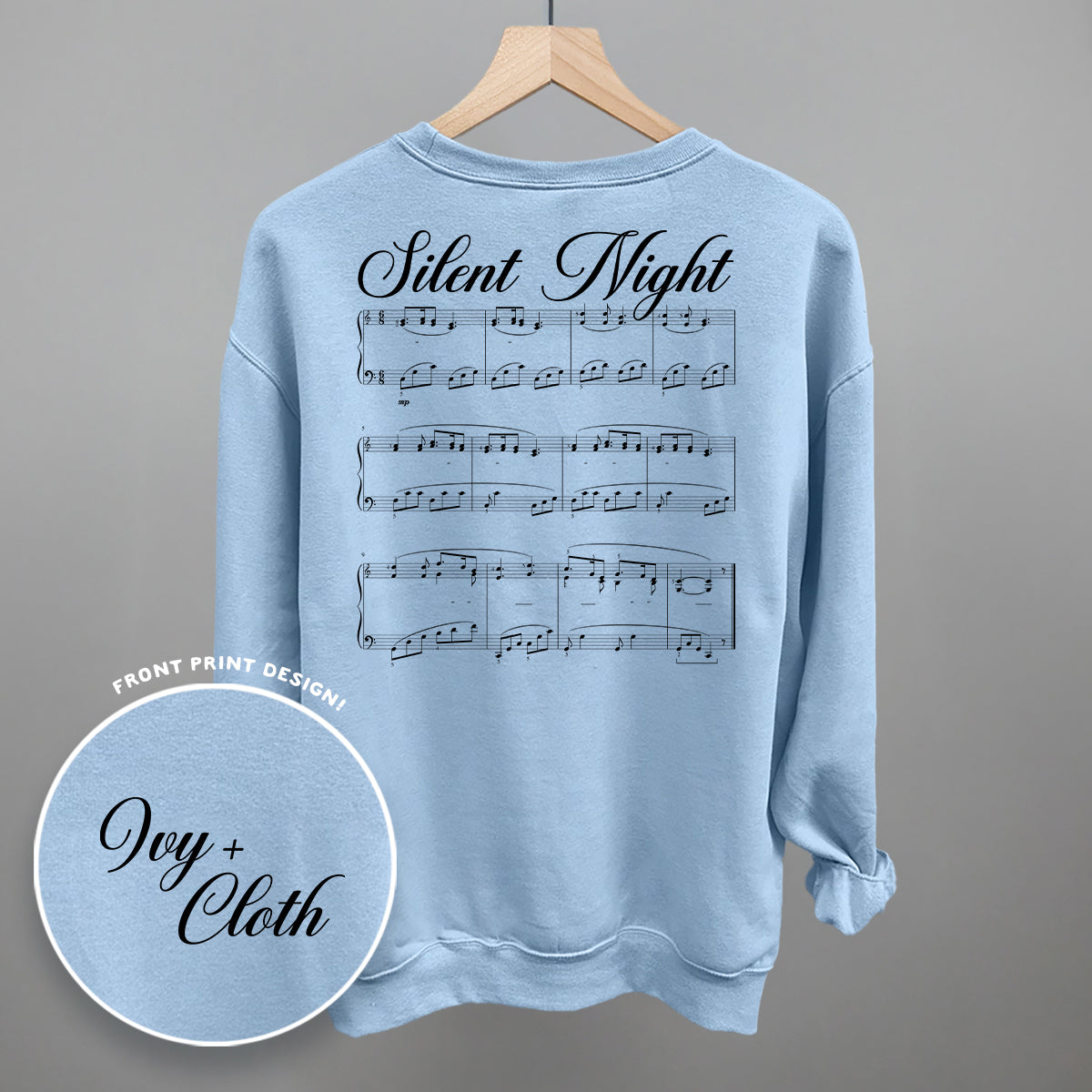 Silent Night Sheet Music (Back Print)