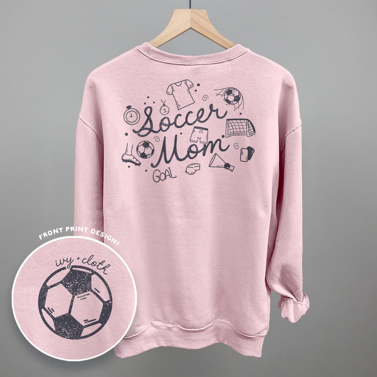 Soccer Mom (Script + Doodles) (Back Print)