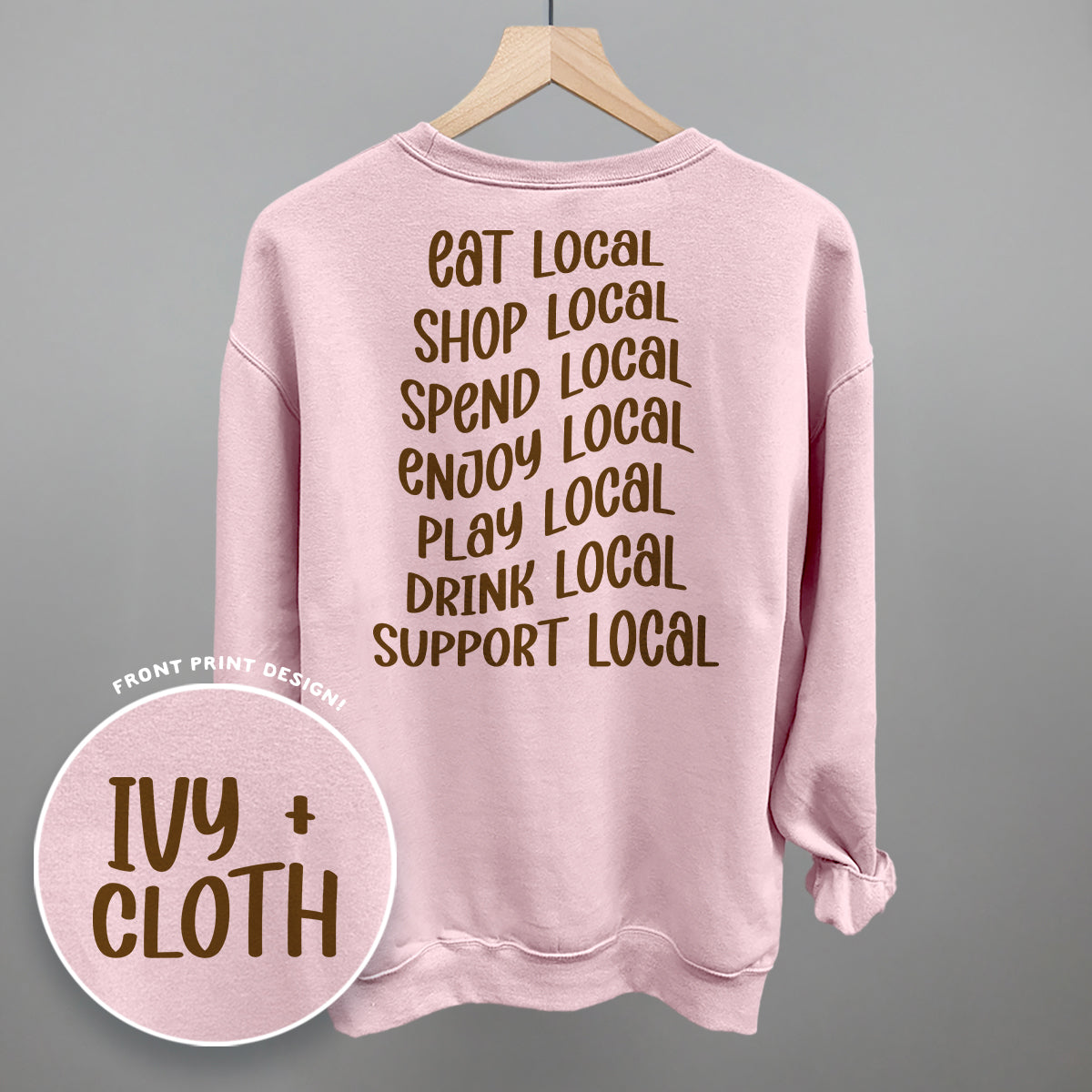 Shop Local Phrases (Back Print)