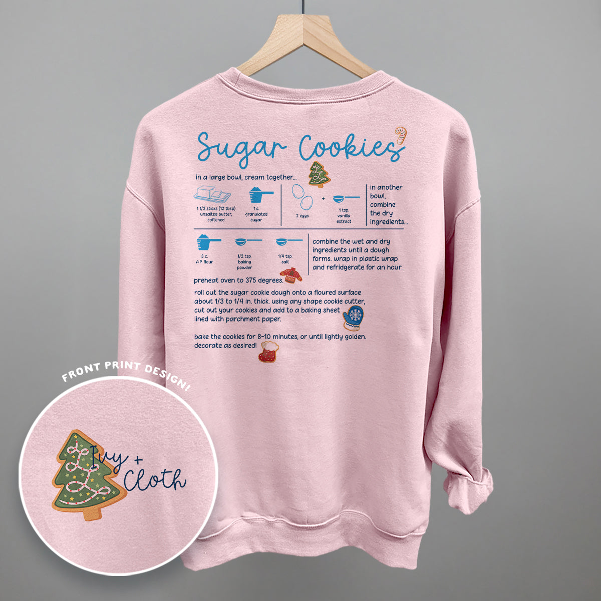 Sugar Cookie Recipe (Back Print)