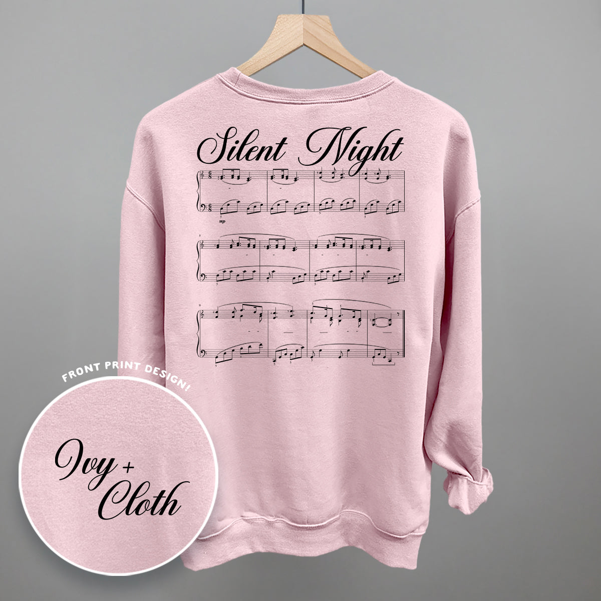 Silent Night Sheet Music (Back Print)