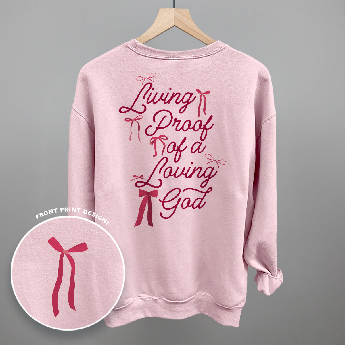 Living Proof Of A Loving God Back Print – Gentle Nursery Shop