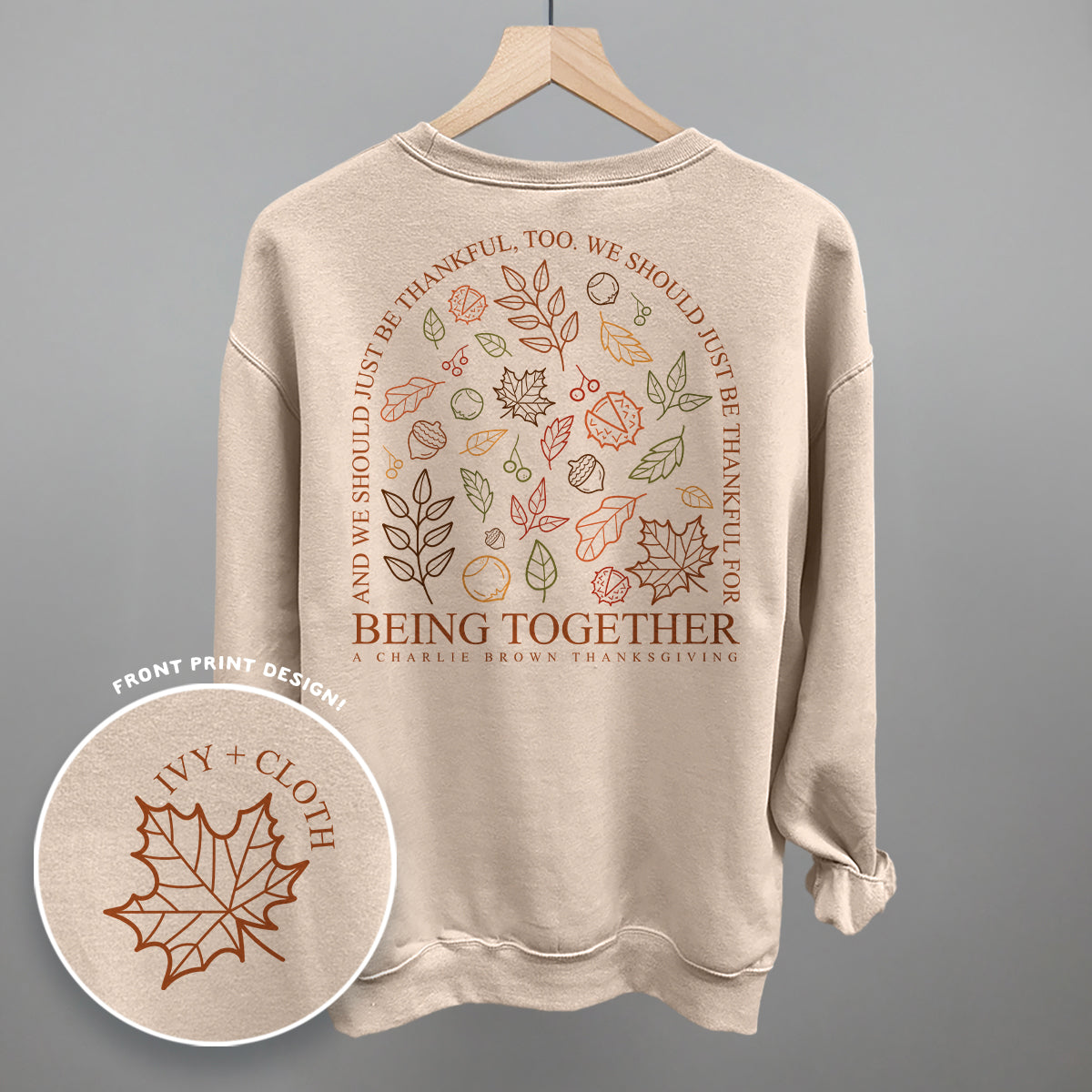 Thankful For Being Together (Back Print)