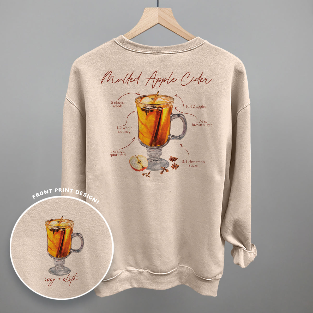 Mulled Apple Cider Recipe (Back Print)