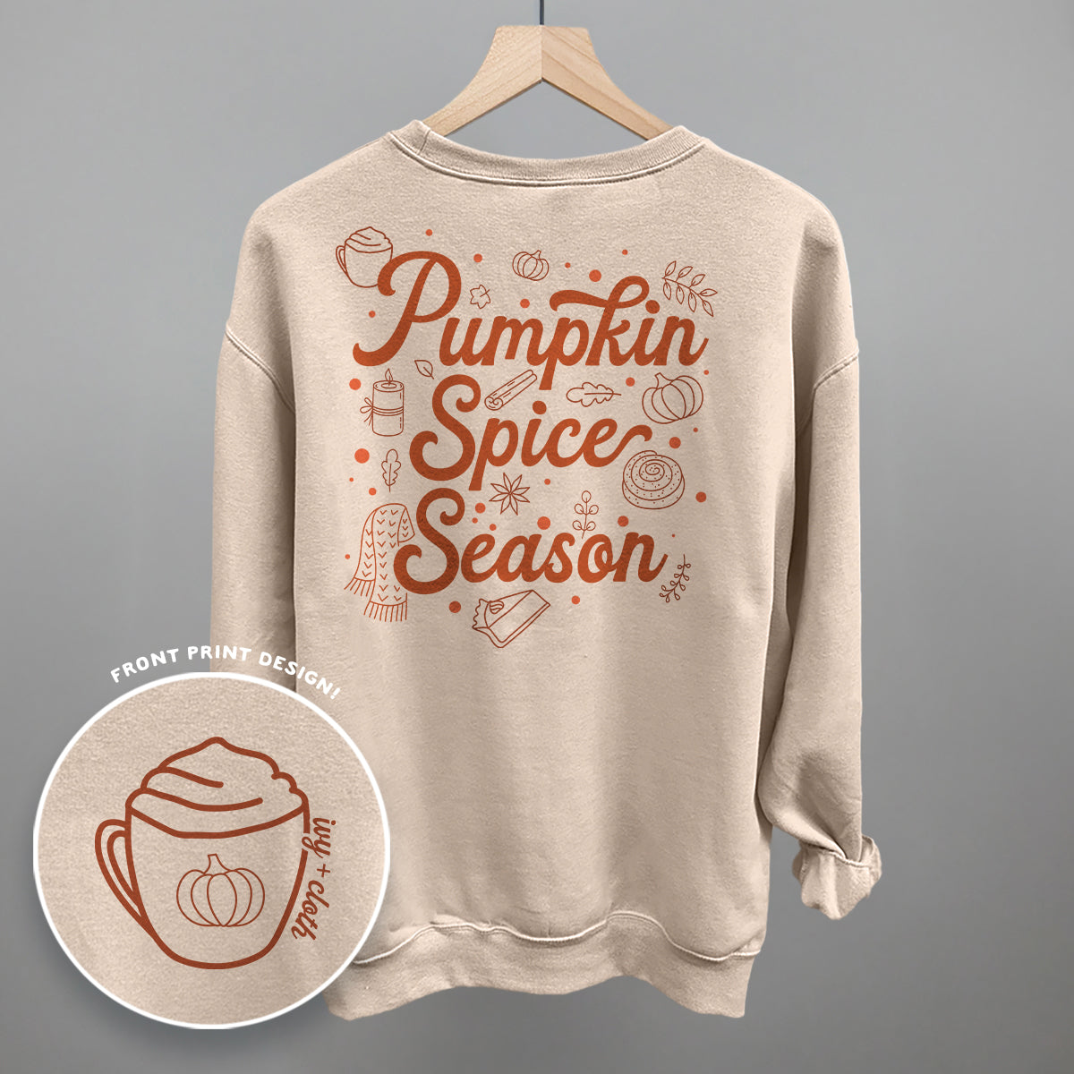 Pumpkin Spice Season Doodles (Back Print)