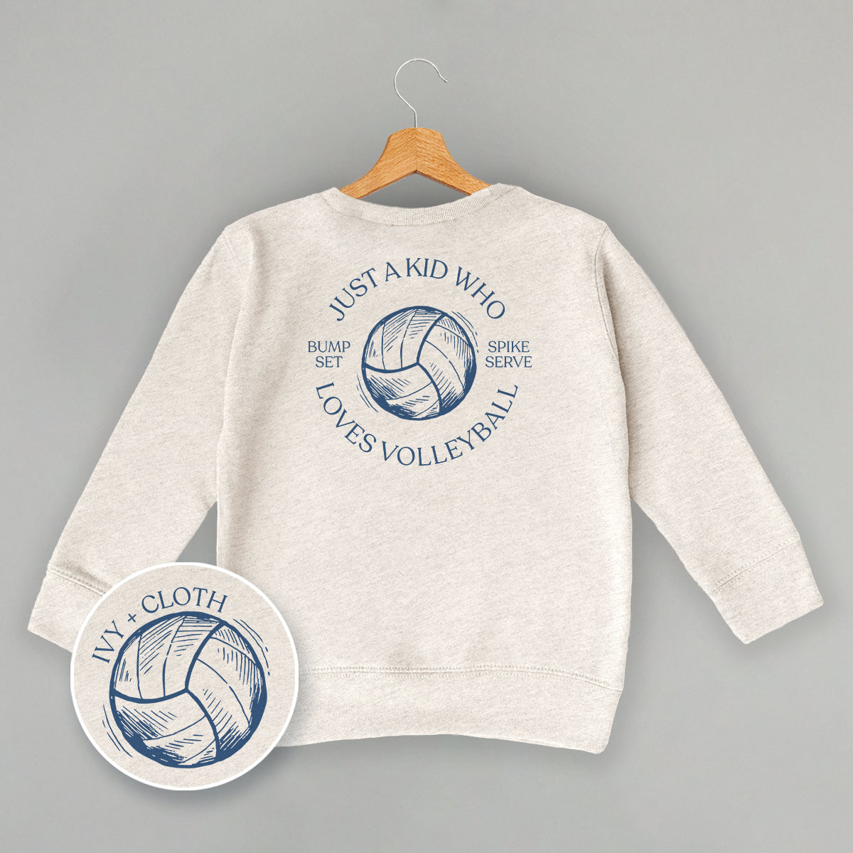 Just A Kid Who Loves Volleyball (Kids Back Print)