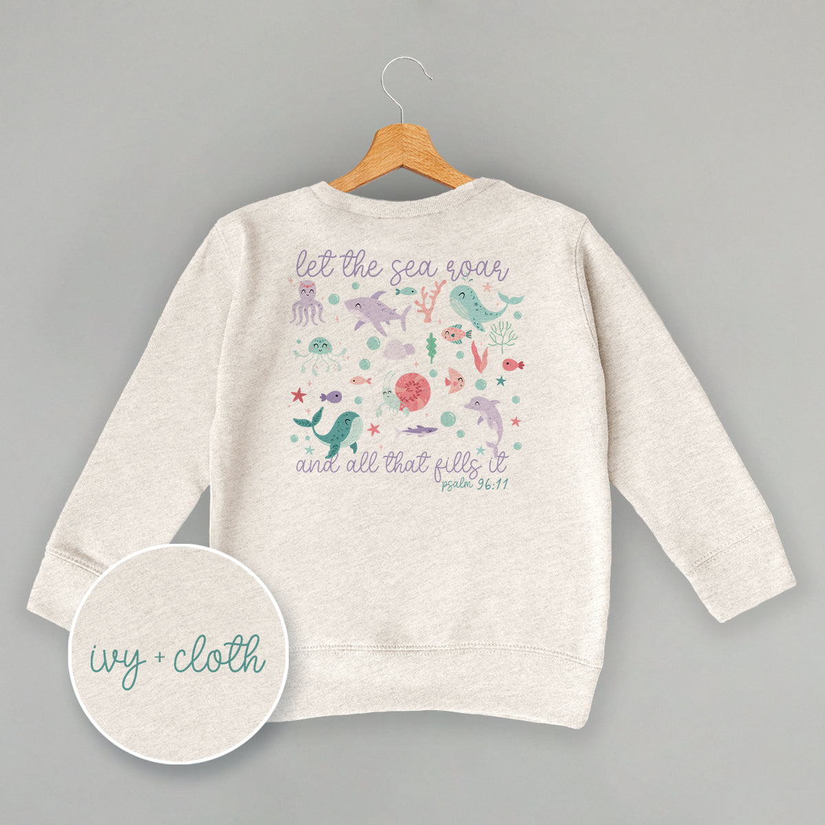 Let The Sea Roar Psalm 96:11 (Kids Back Print)