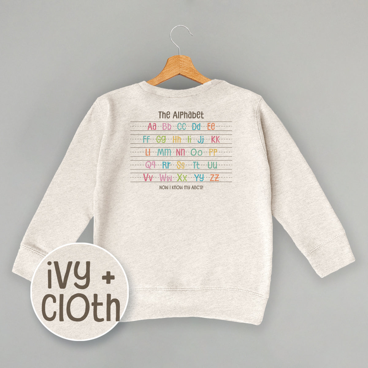 Colorful Alphabet (Kids Back Print)