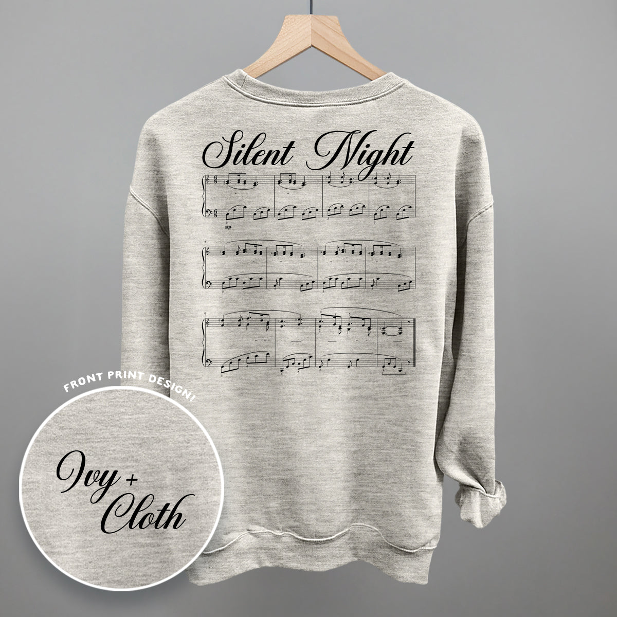 Silent Night Sheet Music (Back Print)