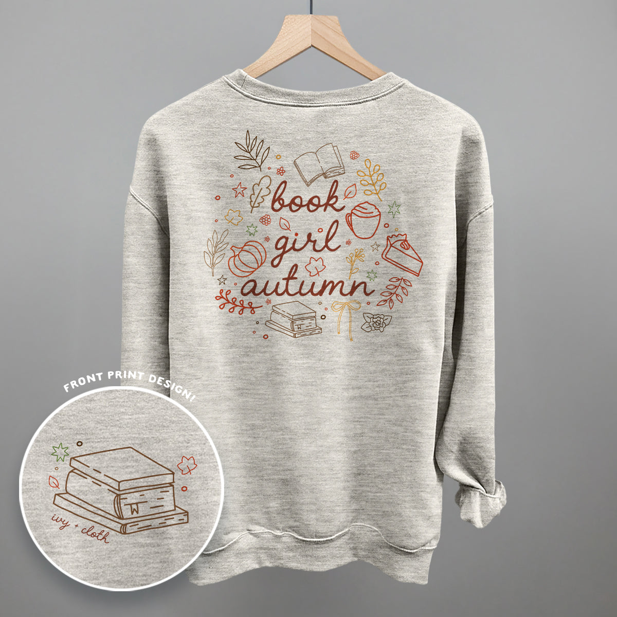 Book Girl Autumn (Back Print)