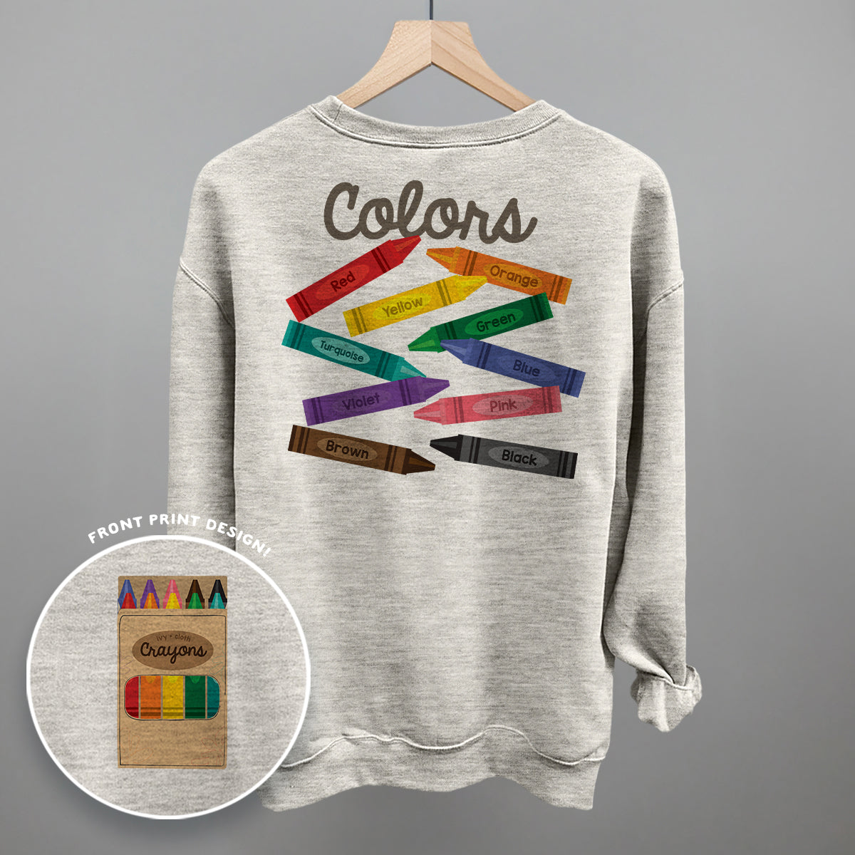 Crayon Colors (Back Print)
