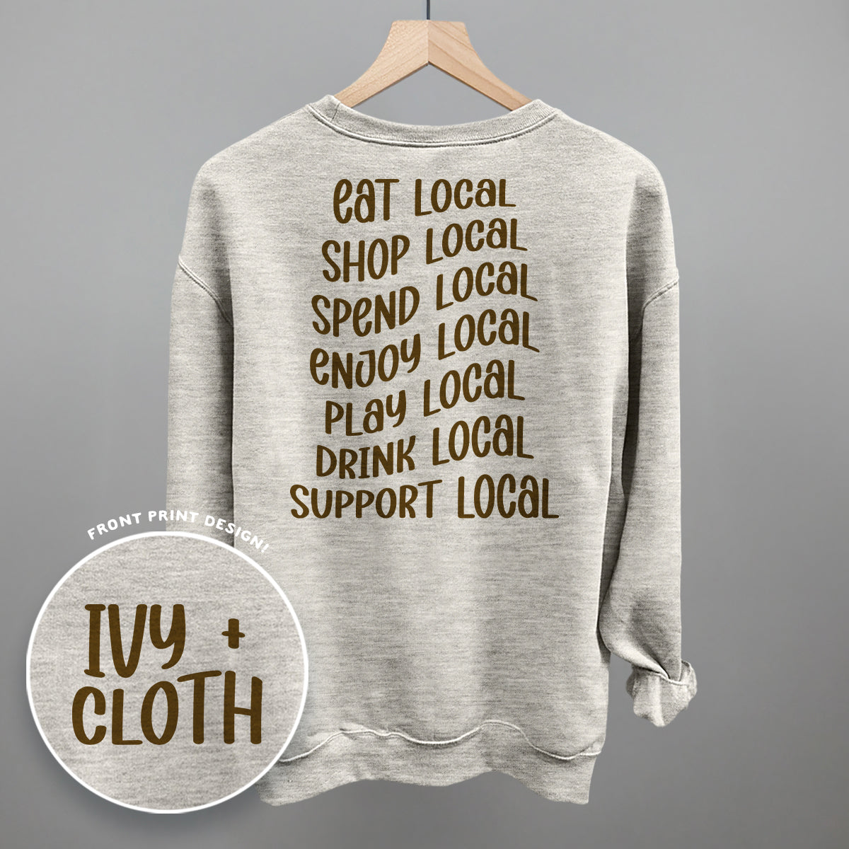 Shop Local Phrases (Back Print)