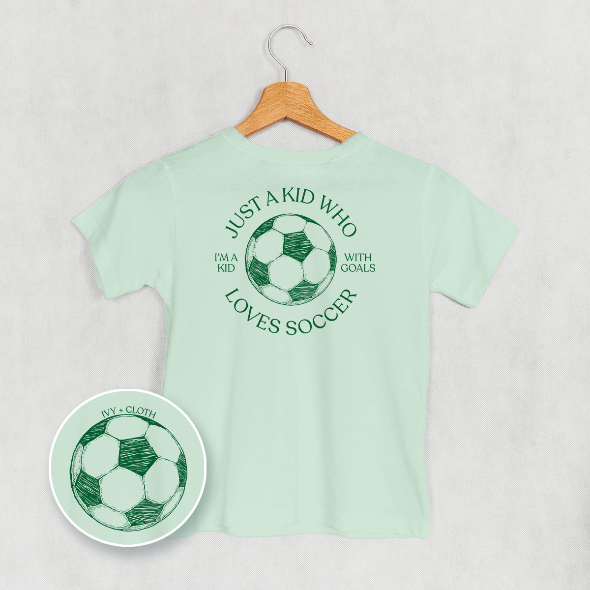 Just A Kid Who Loves Soccer (Kids Back Print)