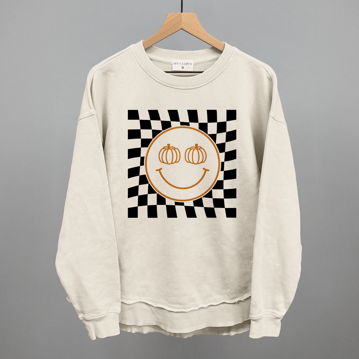 Pumpkin Smiley Face Checker