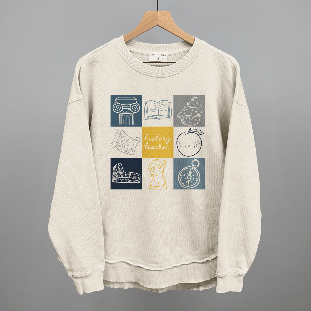 History Teacher Doodle Grid