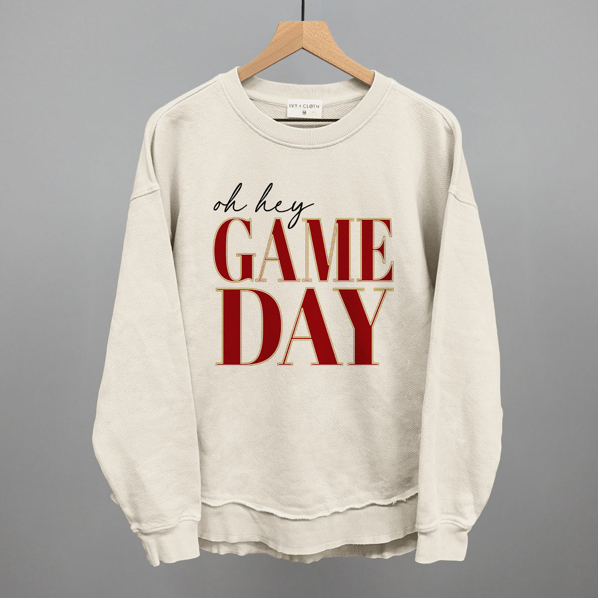 Oh Hey Game Day (Red + Gold)