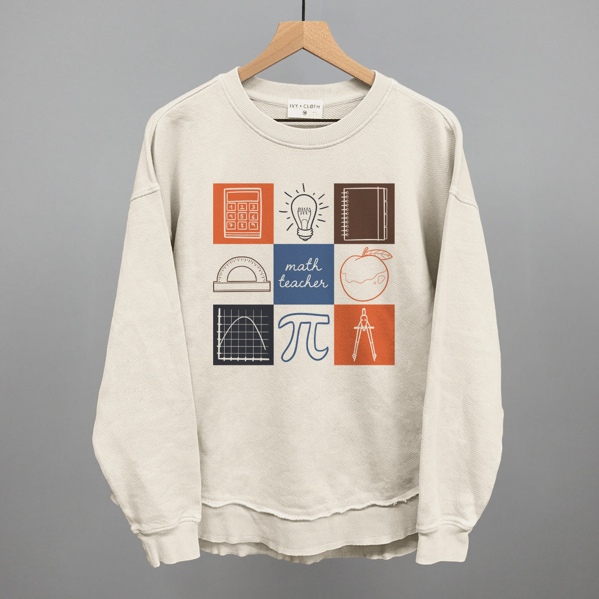 Math Teacher Doodle Grid