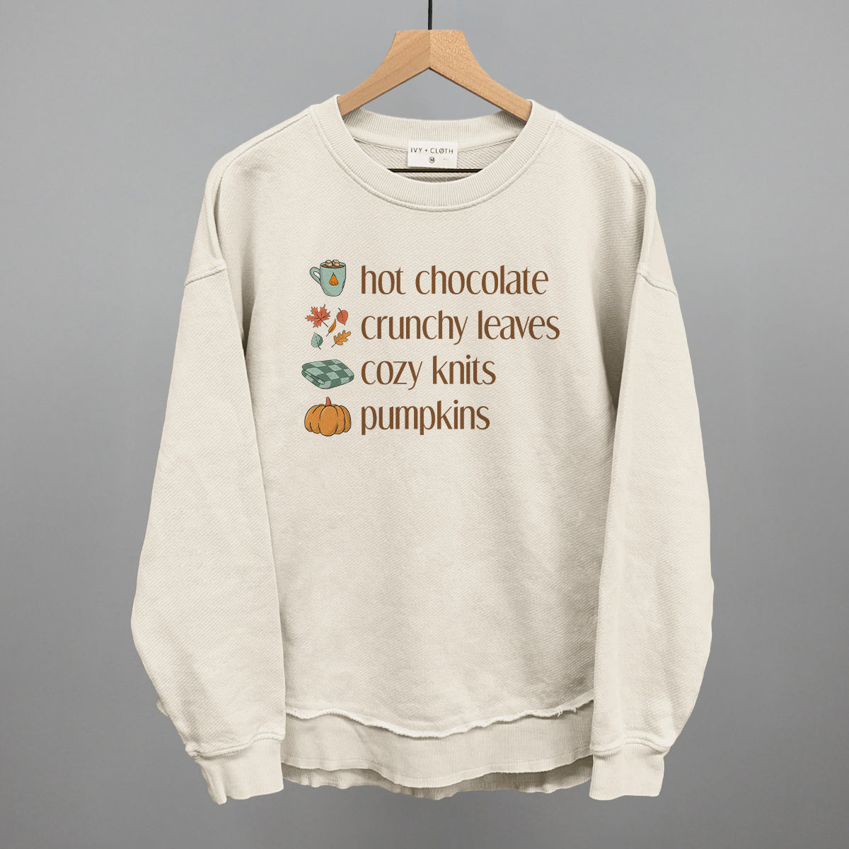 Hot Chocolate, Crunchy Leaves, Cozy Knits, Pumpkins