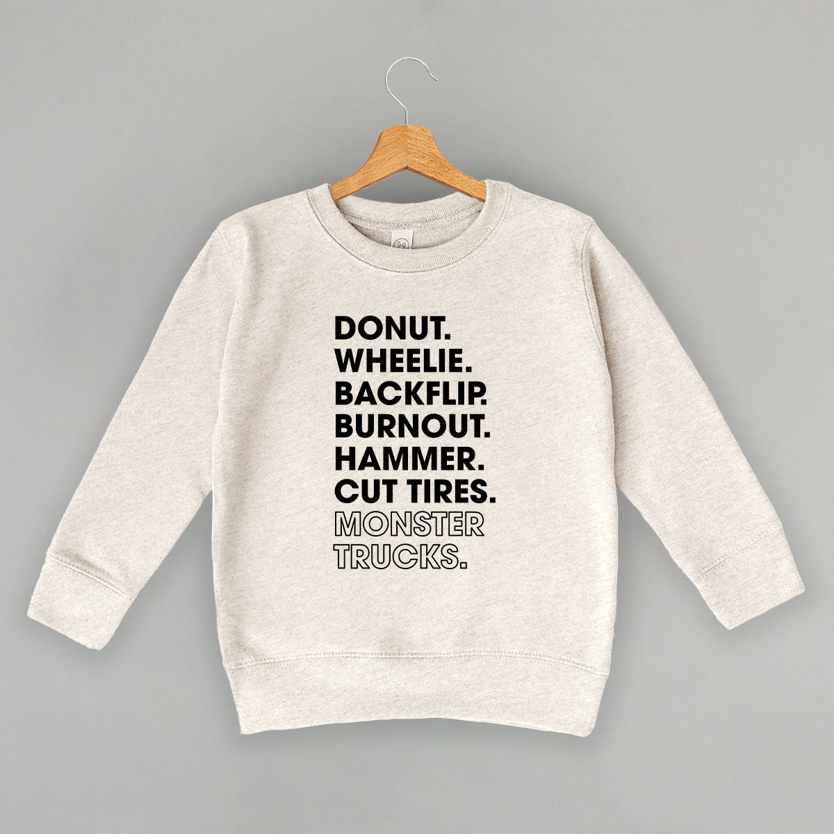 Monster Truck Lingo List (Kids)