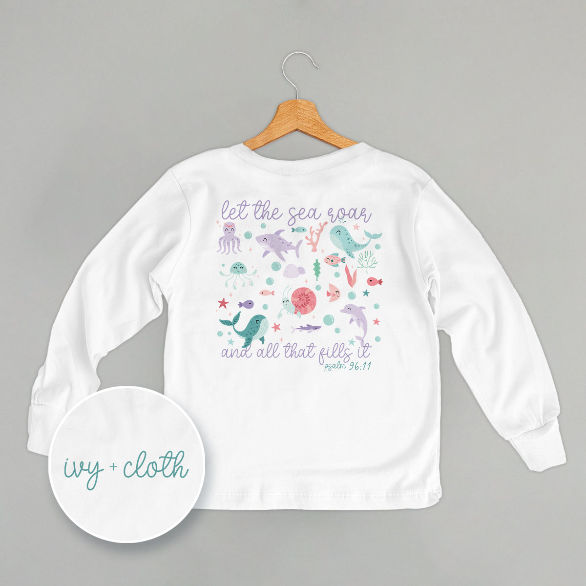 Let The Sea Roar Psalm 96:11 (Kids Back Print)