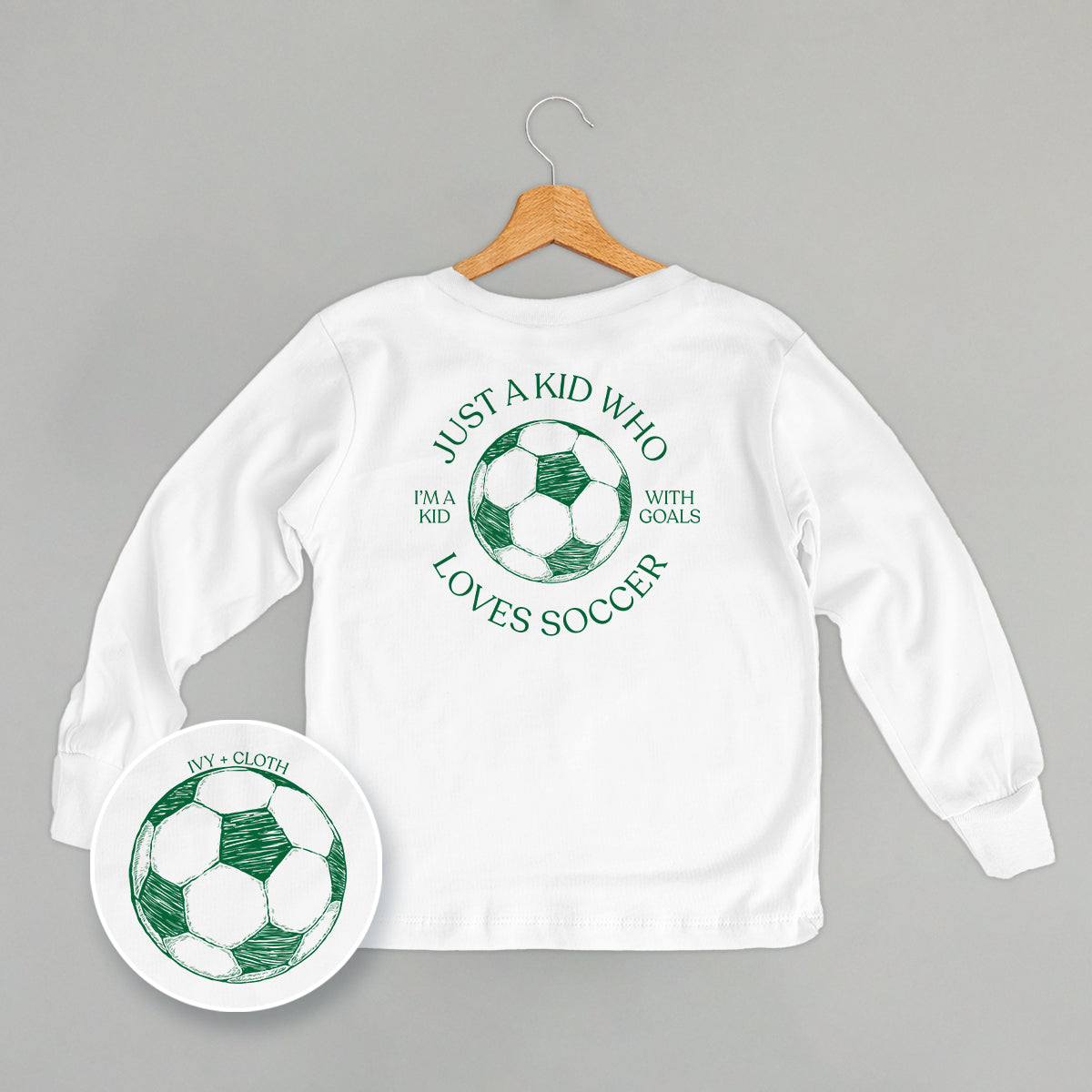 Just A Kid Who Loves Soccer (Kids Back Print)