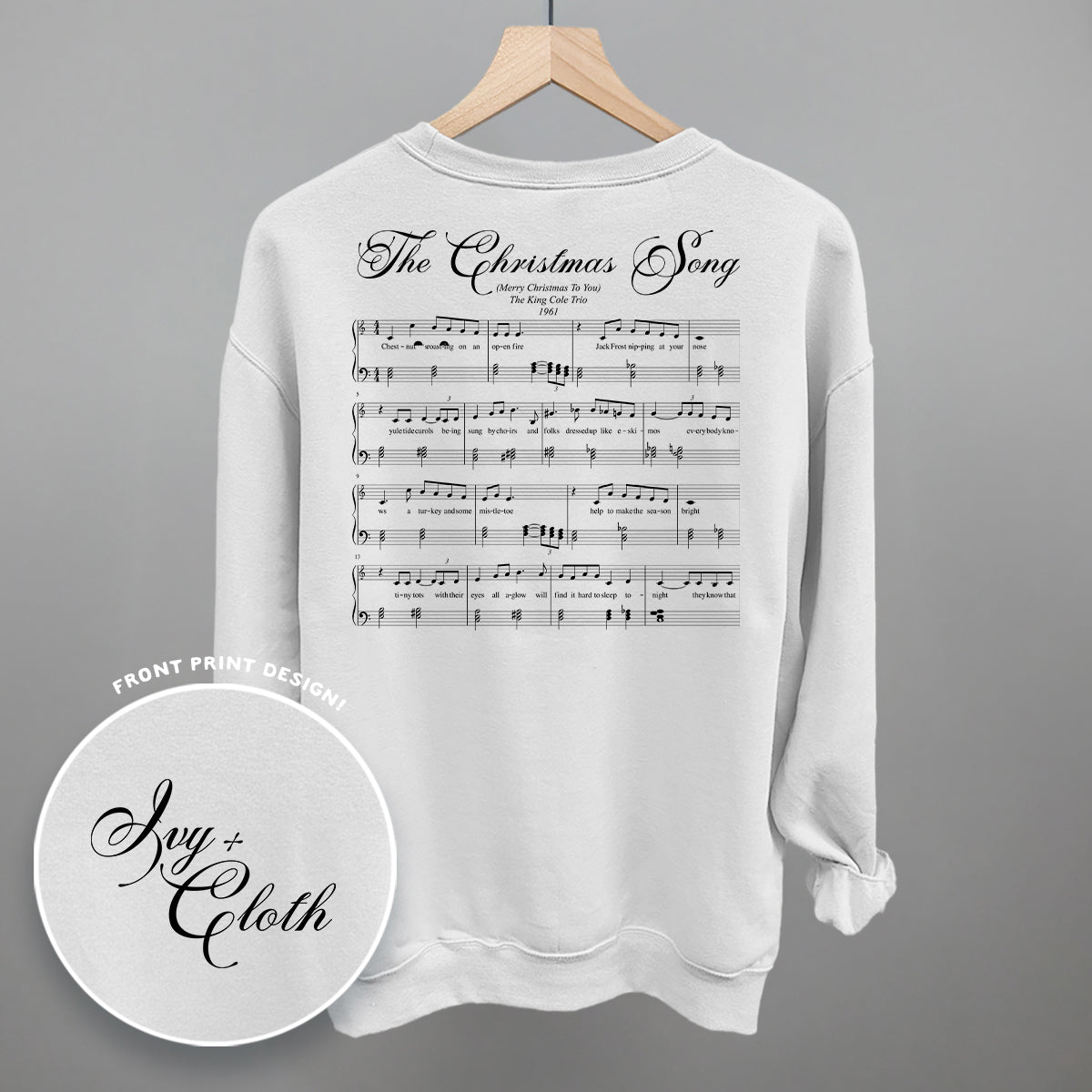 The Christmas Song Sheet Music (Back Print)