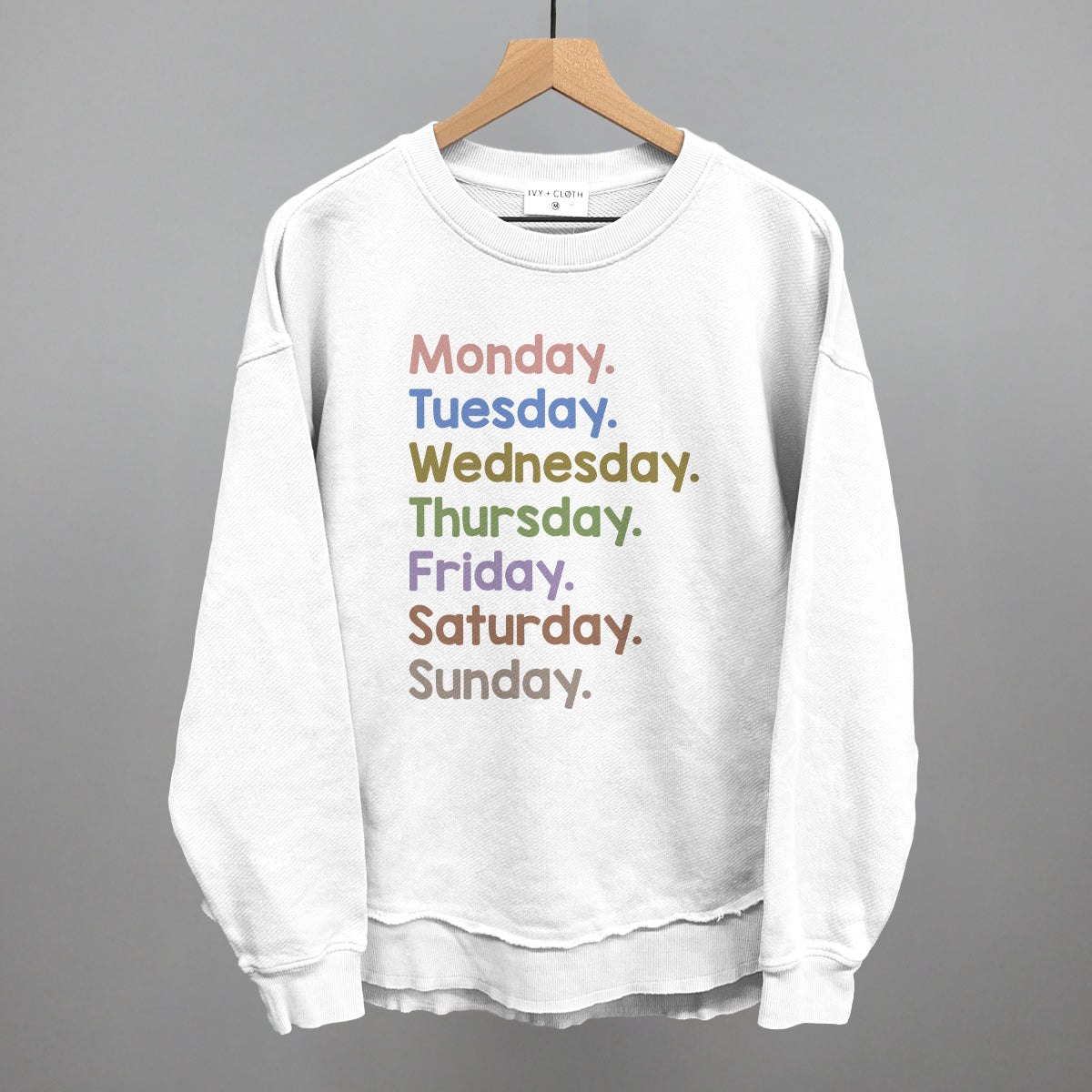 Days Of The Week Colorful